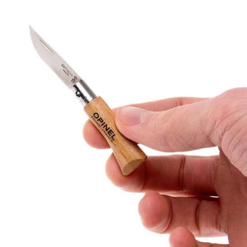 Opinel Inox Kayın Saplı 2 No Paslanmaz Çelik Çakı