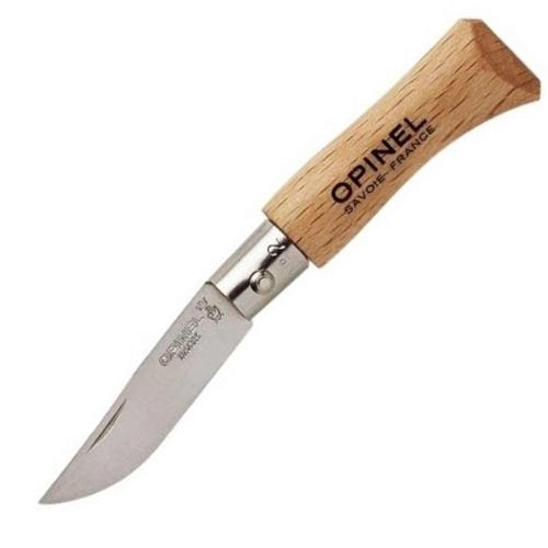 Opinel Inox Kayın Saplı 2 No Paslanmaz Çelik Çakı